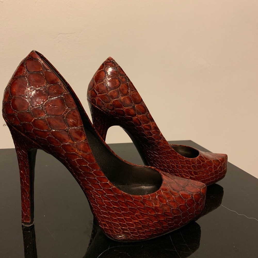 Black and Red Jessica Simpson platform heels